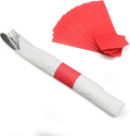 Huron Paper Napkin Bands, Self-Sealing Ring, 1 1/2" x 4 1/4" Red (20000 pcs)
