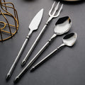 Silverware Set for 16 Durable 18/10 Stainless Steel Flatware Set Creative Styles 64 Piece Modern Cutlery Tableware Utensils Set for Home Kitchen Wedding Restaurant Knives forks and Spoons