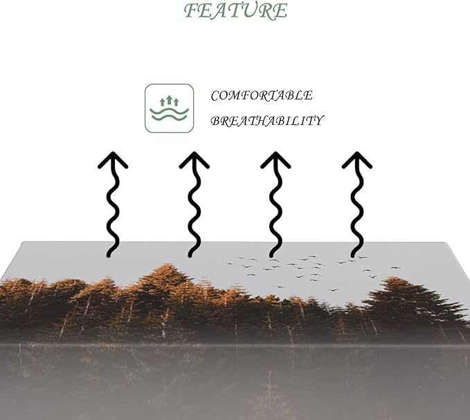 54x78 Inch Nature Rectangular Tablecloth Bird Autumn Forest Table Cloth Waterproof Durable Table Cover for Holiday Picnic Outdoor BBQ Decor