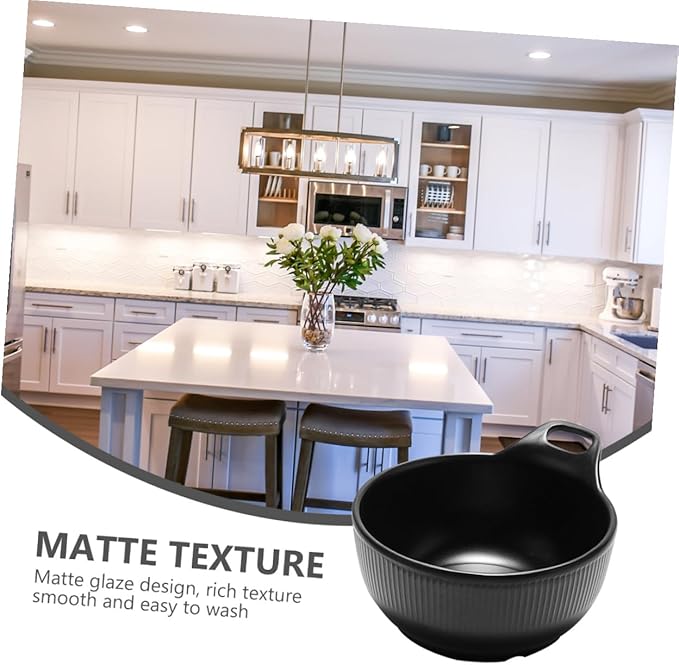 BESPORTBLE Melamine Breakfast Bowl Japanese Style Insulated Anti-scald Soup and Salad Dish for Home Kitchen Smooth Finish Porringer for Noodles Rice Snacks Restaurant Use