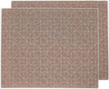 Mintrico placemat for Dining Table Set of 2 Silicone Heat Resistant Non Slip (Brown)
