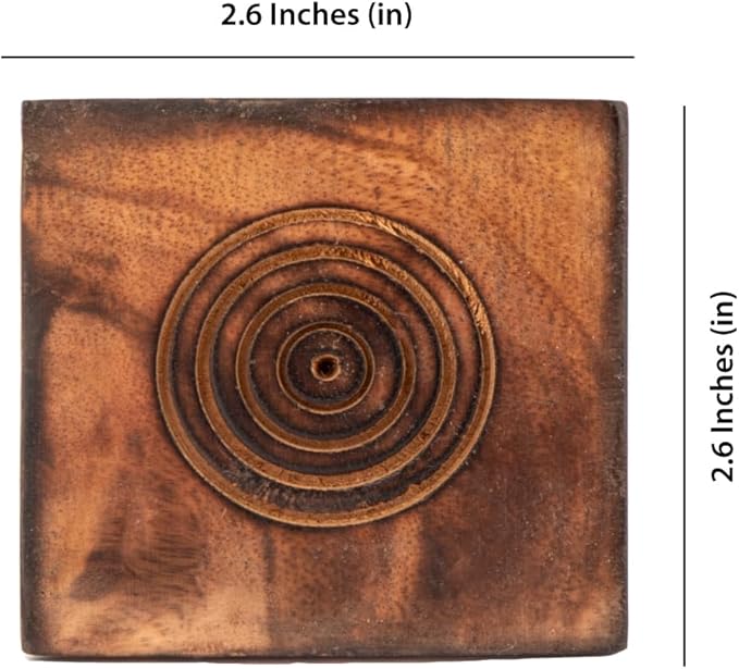 Wooden Coasters Set of 6 (Unique Chair Design) - Wood Coasters for Drinks - Square Design is Perfect for Coffee Table, Dining Table & Bar Use - Premium Drink Coasters Small Size