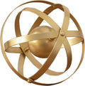 Metal Table Top Decor, 3D Metal Geometric Sculpture, Gold Abstract Sculpture for Home Decor, Table Decorations for Home, Decorative Sphere Art Decor