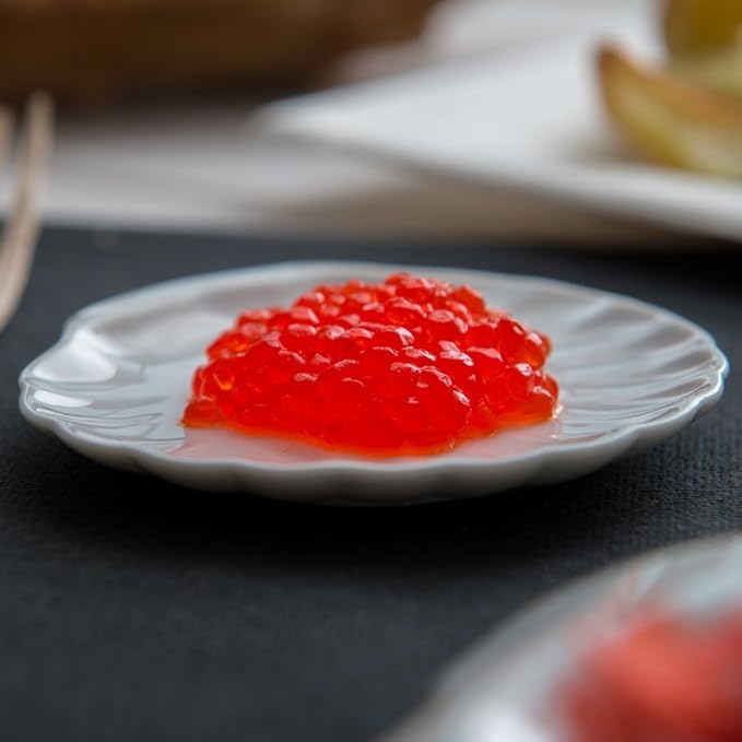Restaurantware 3.1 x 2.9 Inch Shell Plates 10 Chip-Resistant Mini Tasting Plates - Serve Hors D'oeuvres Desserts or Snacks For Samples or Individual Portions White Porcelain Appetizer Plates