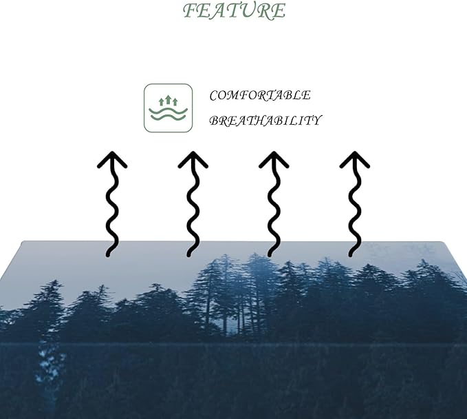 54x78 Inch Nature Rectangular Tablecloth Tall Tree Forest Table Cloth Waterproof Durable Table Cover for Holiday Picnic Outdoor BBQ Decor
