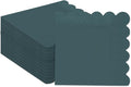 qiqee Dark Grayish Blue Cocktail Dinner Napkins 5x5inch Disposable Beverage,Wedding, Birthday Party Dessert Wave Paper Napkins(120 Count)