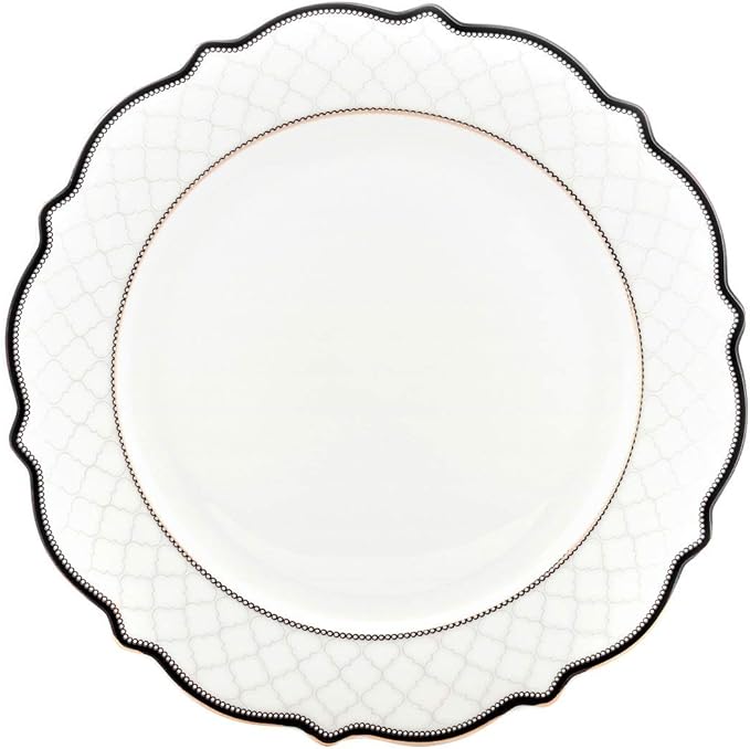 Euro Porcelain 57-pc Banquet Dinnerware Set, Luxury Bone China Tableware, Service for 8 (6664-3) 6664-20