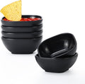 Homienly Soy Sauce Dishes,Wheat Straw Small Bowl Set of 6-4.5 OZ Small Dessert Bowls,Unbreakable Dipping Bowls,Dipping Sauce Cups,Mini Prep Bowls, Dip Bowl for Side Dish - Black
