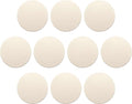 DISCOUNT PROMOS Ceramic Coasters Set of 10, Bulk Pack - 4 Inches with Cork Bottom Pad, Perfect for Hotel, Bar, Restaurant - Natural