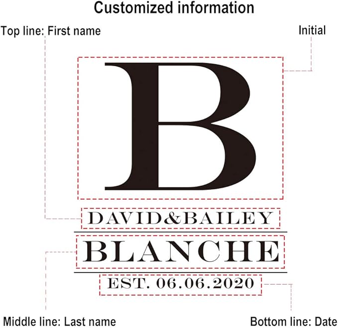 Personalized Bamboo Coasters - Custom Engraved Monogram Coasters with Holder, Great Gifts (Set of 6)