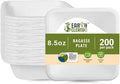 8.5 oz Paper Bowls [200 Pack] – Heavy-Duty Disposable Sugarcane Bowls, Made from Bagasse, Microwave & Leak-Resistant – Great for Cereal, Salad, Snacks, and Soups