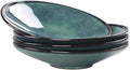 Ceramic Pasta Bowls, 28.2-ounce Pasta Dishes, Reactive Glaze Pasta Bowls, Set of 4, Large, Wide-Mouth Bowls for Salads, Desserts, and Fruit, Microwave-, Dishwasher-, and Oven-Safe.