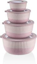 Mixing Bowls with Airtight Lids – 8 Piece Nesting Kitchen Set – BPA-Free, Leak-Proof & Stackable – Dishwasher, Microwave & Freezer Safe