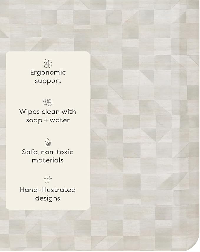House of Noa Nama Standing Mat – Anti-Fatigue Cushioned Kitchen Mats for Floor | Ergonomic Bounce-Back Foam Kitchen Mats | Anti-Fatigue Mats for Kitchen & Standing | Georgia Clay | 30"x72"