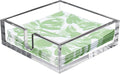 CY craft Acrylic Lunch Napkin Holder,Table Top Decorative Napkin Tray for Dining Table and Kitchen,Clear Luncheon Napkin Holder Tissue Dispenser, Horizontal Display,7.1 x 7.1 x 2.6 inches