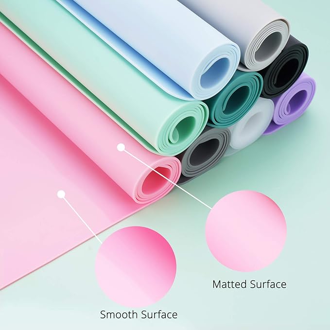Gartful Silicone Mats for Countertop - Thicker, 28" by 20" Extra Large Multipurpose Mat, Counter Table Protector, Desk Saver Pad, Placemat Nonstick Nonskid Heat-Resistant Pad, Black, 2PCS