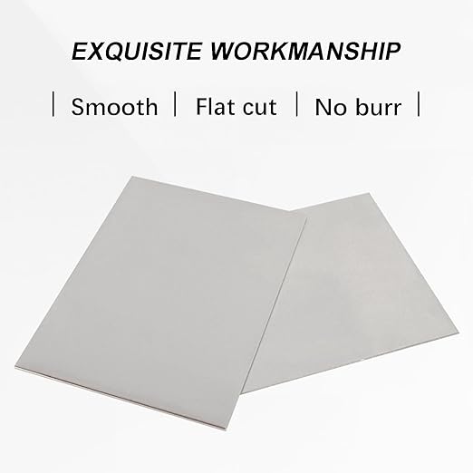 TEN-HIGH 2 Pack 14 Gauge Mild Steel Sheet Metal Plate 4 x 4 Inch Cold Rolled Steel Plate for Professional Industrial Use and DIY Projects - Smooth Surface, Easy to Form and Weld
