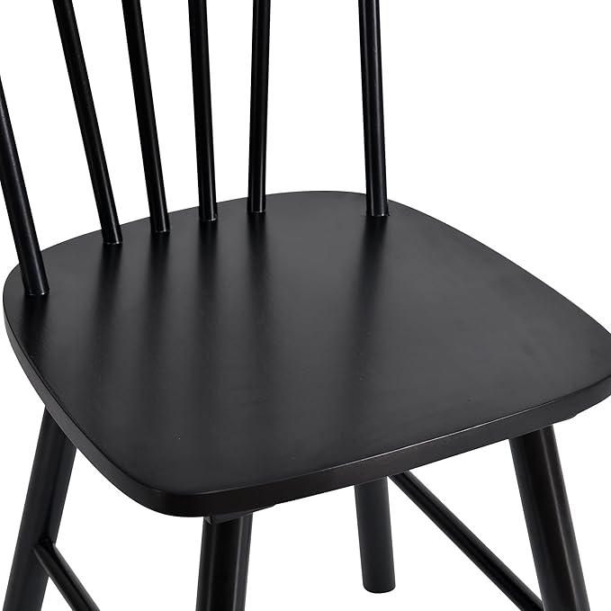 DUHOME Windsor Dining Chairs Set of 2,Farmhouse Style Spindle Back Wood Dining Room Chairs Wooden Kitchen Chair for Home Kitchen,Living Room,Bistro