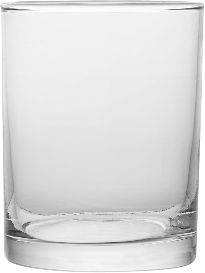 Restaurantware-Vetri 11 Ounce Old Fashioned Glasses, 6 Dishwashable Whiskey Glasses - No-Lead, Thick Bottom, Clear Glass Tumblers For Scotch, Durable, For Drinking Liquor, Bourbon, Or Cognac