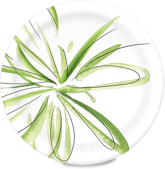 Amazon Basics Everyday Paper Plates, 8.62 Inch, Disposable, 100 Count, Packaging May Vary