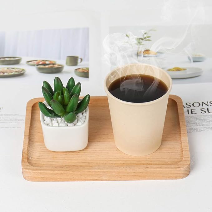 Disposable Coffee Paper Cups, Plant Fiber Brown Hot Drink 160 Count 8 oz