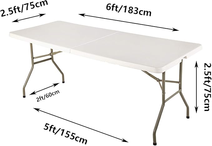LZY Spandex Fitted Stretch Table Cover for 6 ft or 4ft or 8ft Folding Table, Rectangular Cocktail Tablecloth, Perfect for Party or Banquet (6FT Black)