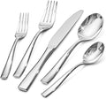 KINGSTONE Silverware Set for 4, 20-Piece Stainless Steel Flatware Set with Forks, Knives, Spoons, Dishwasher Safe Cutlery Set for Home, Wedding, Rust-proof