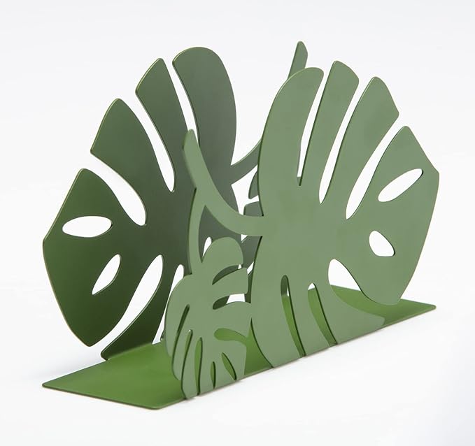 Mango Steam Tabletop Napkin/Tissue & Letter Holder for Home, Kitchen, Restaurants (Leaf, Green)