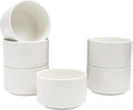 Vikko Modern Soup Bowls, Set of 6 Matte White Porcelain Bowls, Stackable 22 oz Elegant Restaurant Style Soup Bowl Set, Microwave and Dishwasher Safe