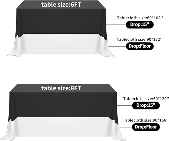 Fokitut 2 Pack Waterproof Rectangle Tablecloth, 60x102 Inch, Stain Resistant and Wrinkle Polyester Table Cloth, Fabric Table Cover for Kitchen Dining, Wedding, Party, Holiday Dinner-Peacock Blue