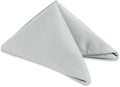Polyester Cloth Napkins - Washable Soft Table Linens - Durable & Elegant for Dining, Restaurants, Weddings, Events, Rentals, Banquets, & Parties - Premium Quality Set of 250, Silver, 17"x17"