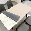 Leather Table Cover,1.8mm Thick,40x60 Inch Table Protector,Table Protector for Dining Room Table,Table Pads for Dining Room Table Rectangular.(Beige+Light Gray,40x60)