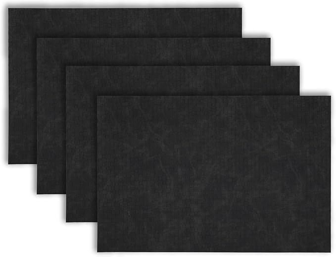 Placemats Set of 4 12" x 18" Heat-Resistant Table Mats for Dining Table Set for 4 Kitchen & Dining Room Decor Farmhouse, Boho, & Modern Style Easy to Clean, Durable & Stylish Table Decor