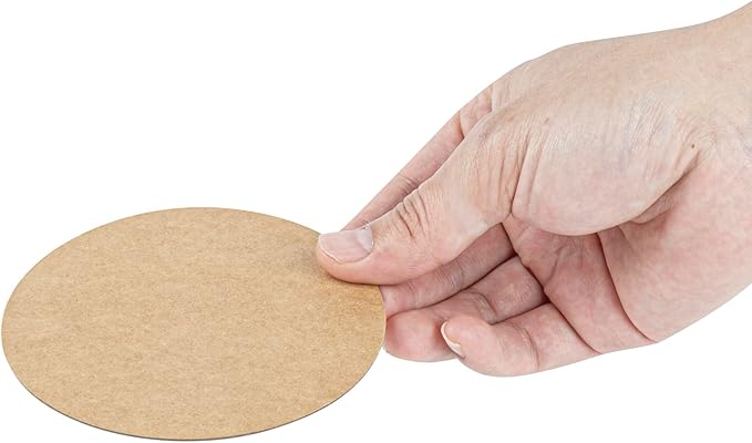 Restaurantware Paper Coasters 1000 Pack of 4 Inch Disposable Beverage Coasters Absorbent for Hot and Cold Drinks Kraft Coffee Cup Essentials for Table Decor, Kitchen, Home Patio or Living Room