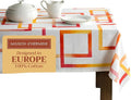 Maison d' Hermine Table Cloth Square Table 100% Cotton 60 x 60 Inches Tablecloth Reusable Decorative for Dining Room Farmhouse Home Valentines Day Decorations Spring Summer - Summer Maze
