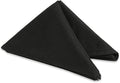 Polyester Cloth Napkins - Washable Soft Table Linens - Durable & Elegant for Dining, Restaurants, Weddings, Events, Rentals, Banquets, & Parties - Premium Quality Set of 250, Black, 17"x17"