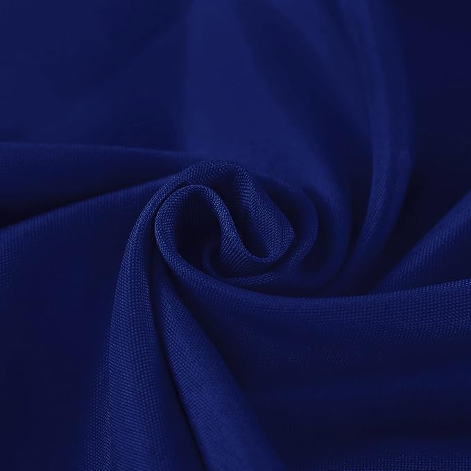 Fokitut 6 Pack Rectangle Tablecloth, 60x102 Inch, Stain Resistant and Wrinkle Polyester Table Cloth, Fabric Table Cover for Kitchen Dining, Wedding, Party, Holiday Dinner-Royal Blue