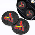 Silicone Cardinals Car Cup Holder Coasters,Baseball Fans Car Coasters for St. Louis Cardinals Fans, Non-Slip Universal Fit Cup Holder Insert