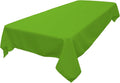 LA Linen Polyester Poplin Washable Rectangular Tablecloth, Stain and Wrinkle Resistant Table Cover 60x90, Fabric Table Cloth for Dinning, Kitchen, Party, Holiday 60 by 90-Inch, Lime