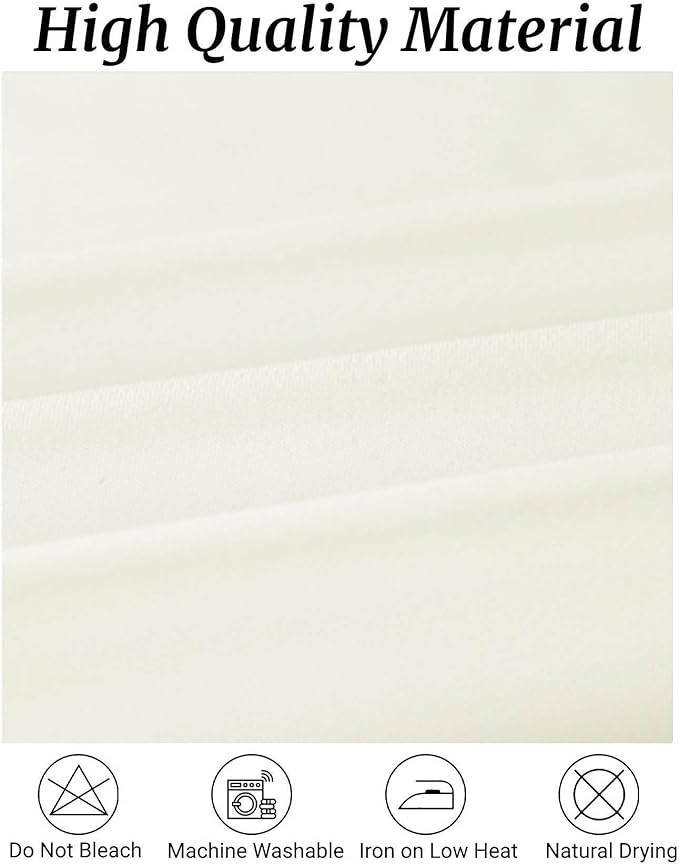 Fokitut 6 Pack Round Tablecloth, 108 Inch, Stain Resistant and Wrinkle Polyester Table Cloth, Fabric Table Cover for Kitchen Dining, Wedding, Party, Holiday Dinner-Ivory