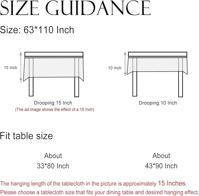 ISAENNE Designer Provence Floral Extra Long Tablecloth Rectangle,Linen Colorful Washable Indoor Table Cloth,Durable Decor Tablecloths for Dining Thanksgiving Kitchen Christmas,63"*110"-Ratina