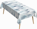 54x78 Inch Nordic Winter Nature Rectangle Tablecloth Misty Foggy Pine Trees Forest Table Cloth Waterproof Stain Resistant Table Cover for Kitchen Dining Picnic BBQ Home Holiday Party