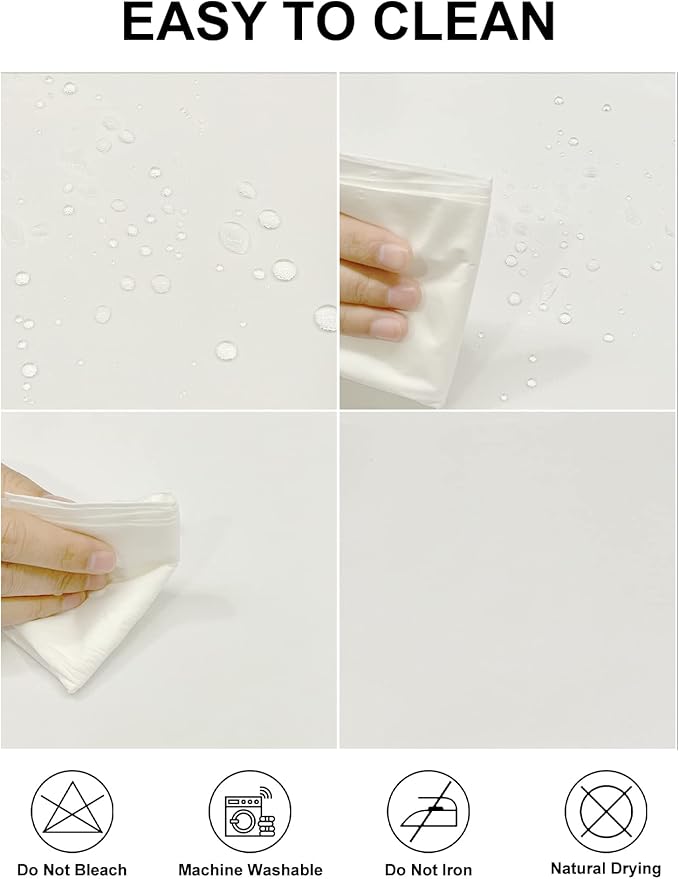 Fokitut 2 Pack Waterproof Square Tablecloth, 70x70 Inch, Stain Resistant and Wrinkle Polyester Table Cloth, Fabric Table Cover for Kitchen Dining, Wedding, Party, Holiday Dinner-Ivory