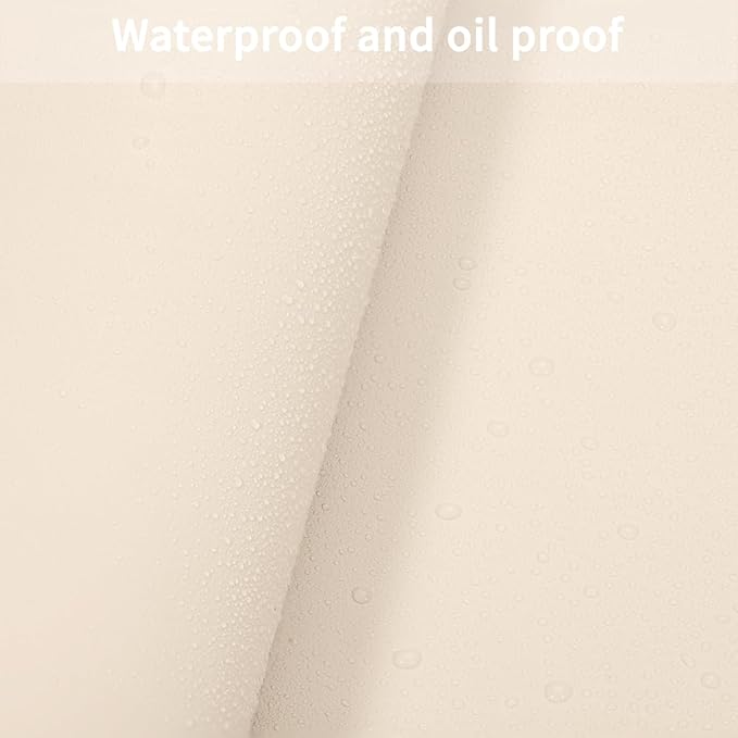 Leather Dresser Cover,1.8mm Thick,10x43 Inch,Dresser Protector Top,Dresser Top Protector,Dresser Cover Top,Dresser Top Cover,Dresser Cover Top for Bedroom.(Beige+Light Gray,10x43)