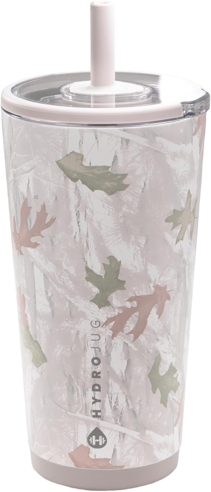 HydroJug Everyday Tumbler 20 oz – Ceramic-Lined Insulated Tumbler with Straw and Soft-Touch Lid, Cup Holder Friendly, Double-Wall Vacuum Insulation, Reusable Travel Cup – Camo