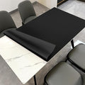 Leather Table Cover,1.8mm Thick,42x96 Inch Table Protector,Table Protector for Dining Room Table,Dining Table Cover,Table Cover Protector.(Black+Black,42x96)