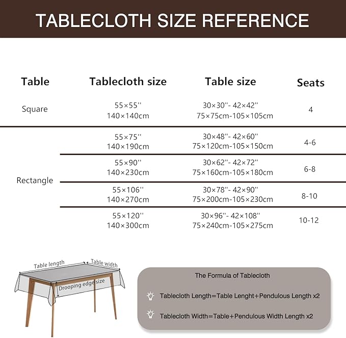 JIALE Textured Tablecloths, Heavy Duty Cotton Linen Farmhouse Table Cloth Rectangle Table, Waterproof Wrinkle-Free Rectangle Tablecloth for Kitchen, Dining, Parties, 55"x90", Ivory
