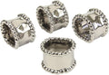 Pampa Bay Porcelain Verona Napkin Ring - Set of 4