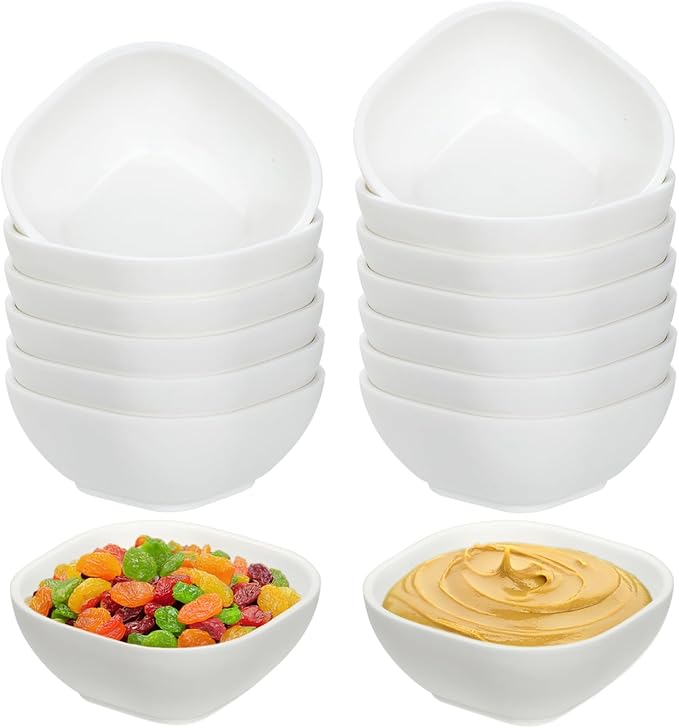 15 Pack Unbreakable Dipping Bowls, 4.5 OZ Soy Sauce Dishes,Wheat Straw Small Dessert Bowls,Small Prep Bowls，Dipping Sauce Cups, Dip Bowls for Side Dish, Snacks, BBQ，Ketchup