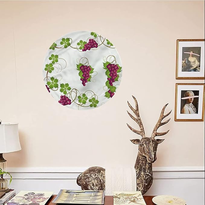 Ceramic Display Plate, Vine Ceramic Hanging Decorative Plate, Agriculture Harvest Yield, 6 Inch, Living Room Kitchen Decoration Household, Multicolor